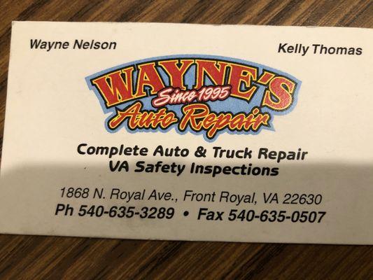 Wayne's Auto Repair