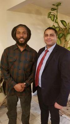 Ryan Torbati with Ziggy Marley