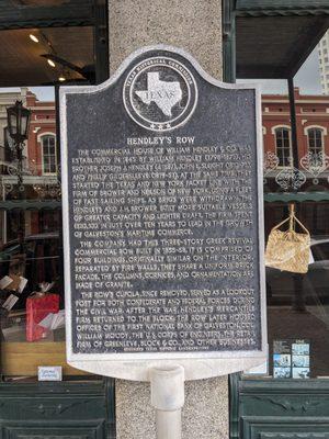 Hendley's Row Historical Marker