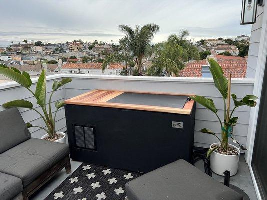 Not a bad spot to take a cold plunge