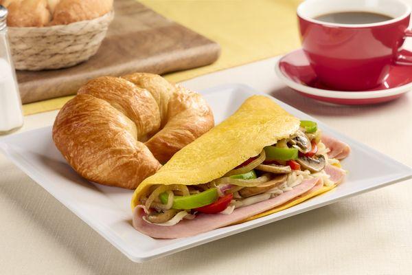 Omelette selection: choose your own toppings!