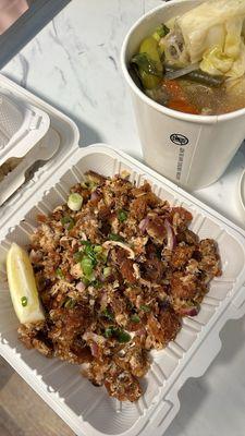 Pork Sisig and Pork Sinigang