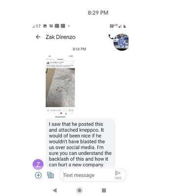 Some employee messaged my employer