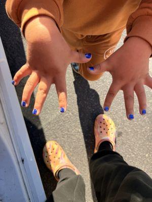 They did my 4 year old daughter's nails and did a wonderful job . Would recommend