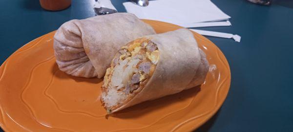 Sausage Breakfast Burrito