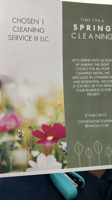 Chosen 1 Cleaning Service III