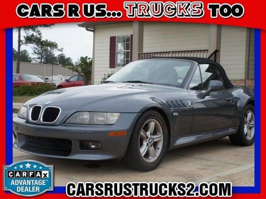 2000 Gray BMW Z3, 70,160 miles; 2.3 liter, slight hail damage