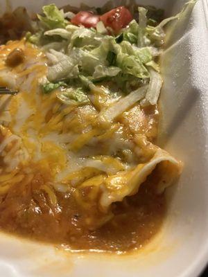 Thin store bought gummy soggy tortilla