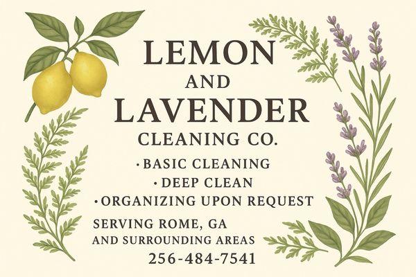 Lemon and Lavender Cleaning