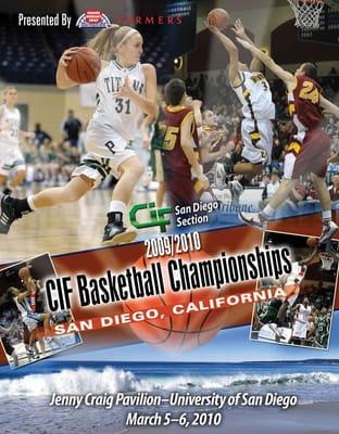 CIF Basketball Championship program SectionSports designed and published