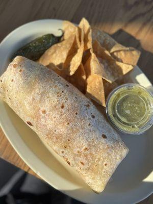 Chorizo breakfast burrito