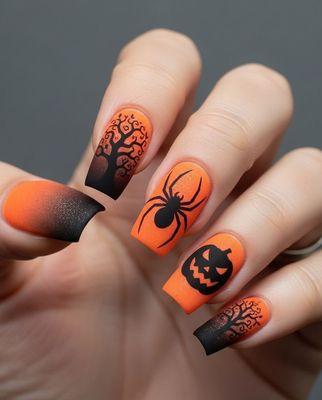 Trick-or-treating with the kids? Make it more fun with Halloween nails!
The kids will love them too! Schedule your appointment this week