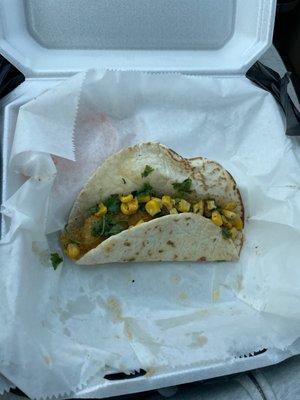 Fried catfish taco