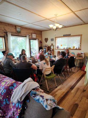 Journal work at Diamond Lake.