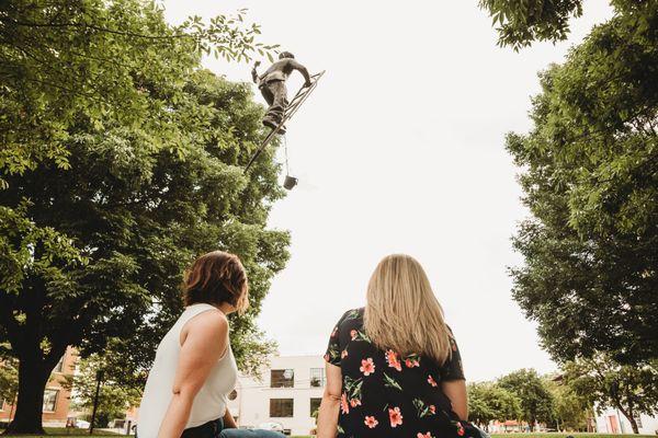 Jefferson Ave Park right outside the Mansion