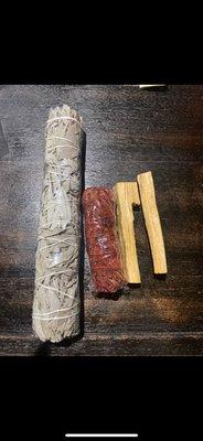 Sage Dragon blood sage and Palo sticks
