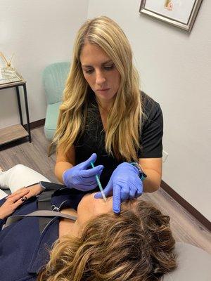 Botox to the Crows Feet area