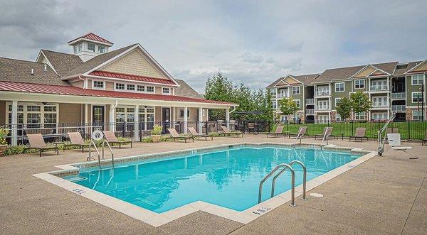 Seasonal Resort Style Pool with Sundeck