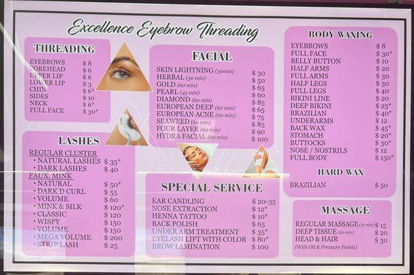 Excellence Eyebrow Threading