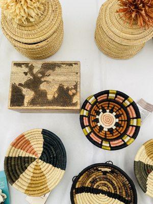 They were at A Very Merry Market at Reaver (Dec 2022). All fair trade goods! Love that mango wood box!