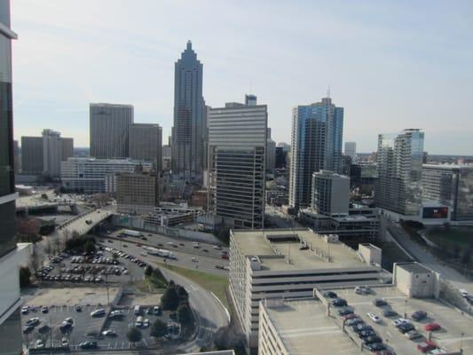 View from one of the examination rooms, 18th floor of Emory University Hospital Midtown.