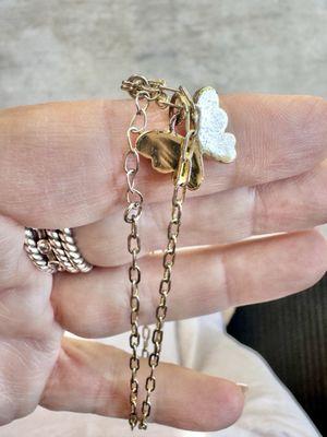 Best way to capture how the chain is going from gold to silver in less than two months