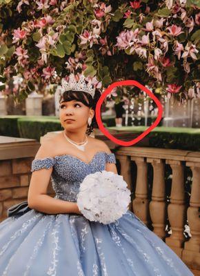 Person on the background