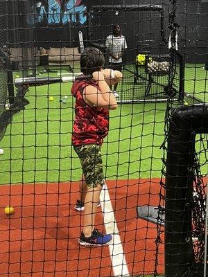 In the box, live pitch