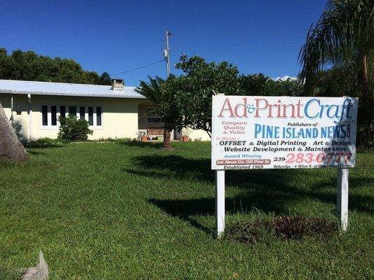 Local Family Owned & Operated Printing Company. Serving Pine Island and other area Businesses Since 1969. Office at Ad&PrintCraft location.