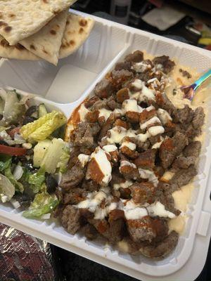 Loaded Hummus with Lamb (choice of protein).