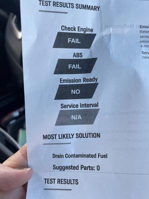 They sell contaminated fuel