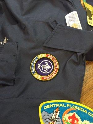 She showed me exactly where all the patches go and they also have a sewing service for those who need a little extra help.