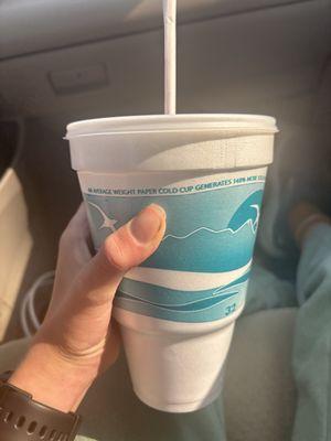 The smallest soda cup