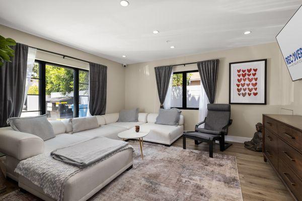 Living room at our residential treatment center.