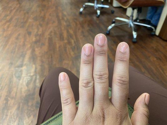 A natural look. She was so fast!