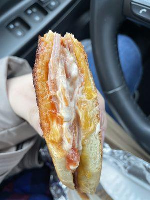 Cheese melt with ham