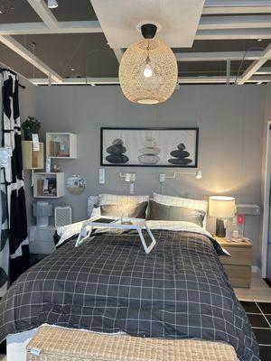 One of the bedroom layout displays.