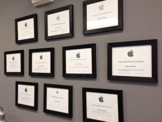 Apple Certified Technicians
Apple Authorized Service Provider