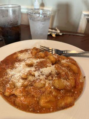 Gnocchi bolognese was wonderful.