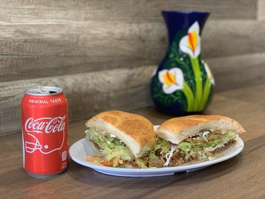 Carnitas torta. That's a healthy portion. And by healthy, I mean filling and yummy.