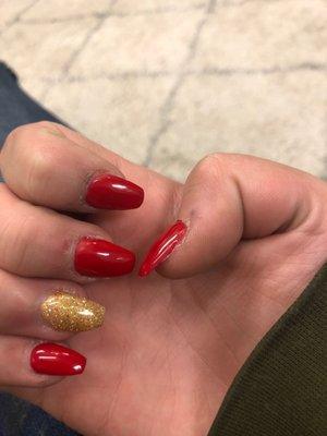 There super uneven and they did nothing to my cuticles and did nothing to my nails before. They rush way to much!