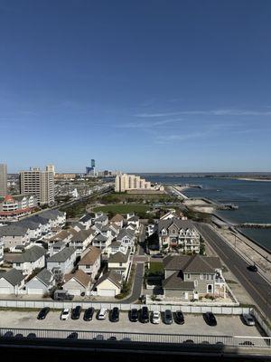 The view from where I'm smoking my cigar from C& T. right now