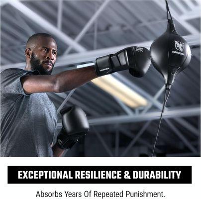 This Hayabusa Double End Bag moves rapidly to engage your reflexes as you develop your accuracy, timing, & rhythm. Perfect for any fighter.