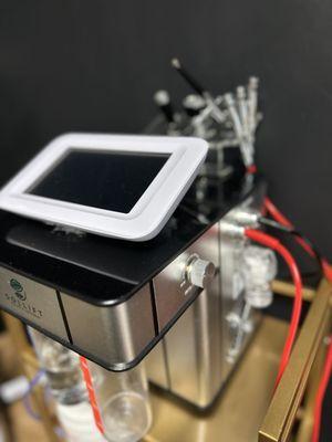 Enhancements Microdermabrasion, hydrofacial, oxygen infusion, red light therapy.