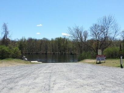 Boat launch where there is another picnic area and pavilion