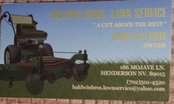Baldwin Bros Lawn Service