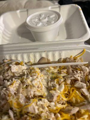 This little cup is not ranch people its the side of rice i got my daughter that was 4$!