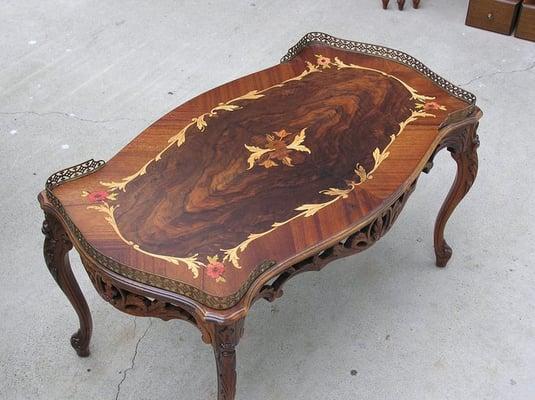 Inlay coffee table