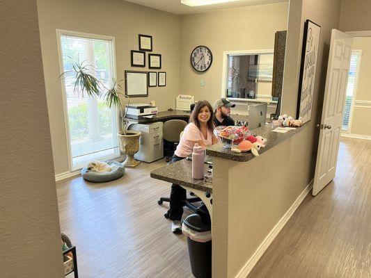 Friendly staff (note the sweet little doggo!!)