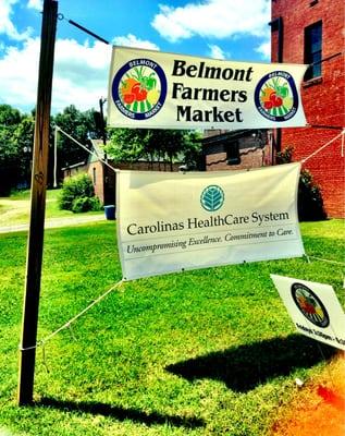 Lot in downtown Belmont where summer farmers market meets!